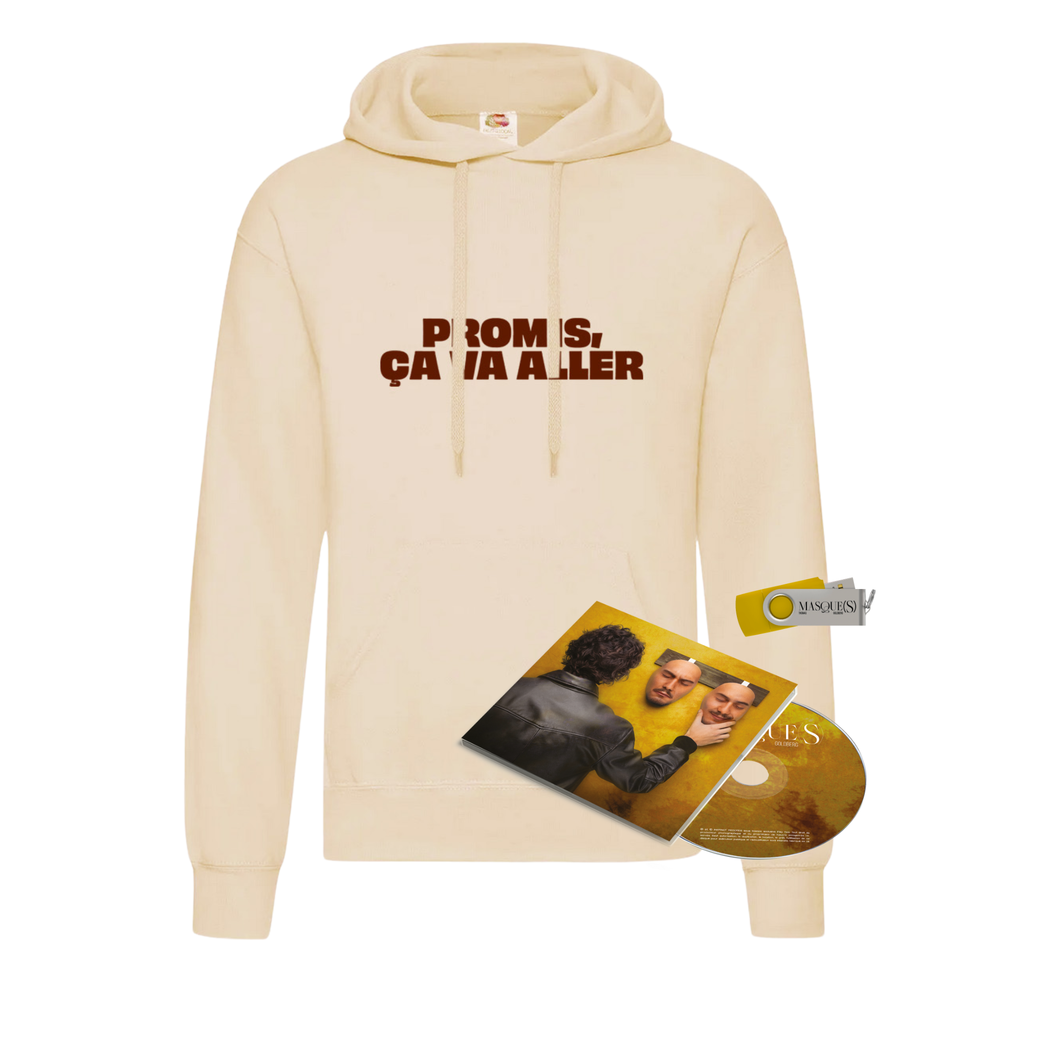 PACK PROMIS ÇA VA ALLER - ÉDITION JOYEUSE (Pull + CD + Clé USB C + 1 son exclusif + 1 podcast)