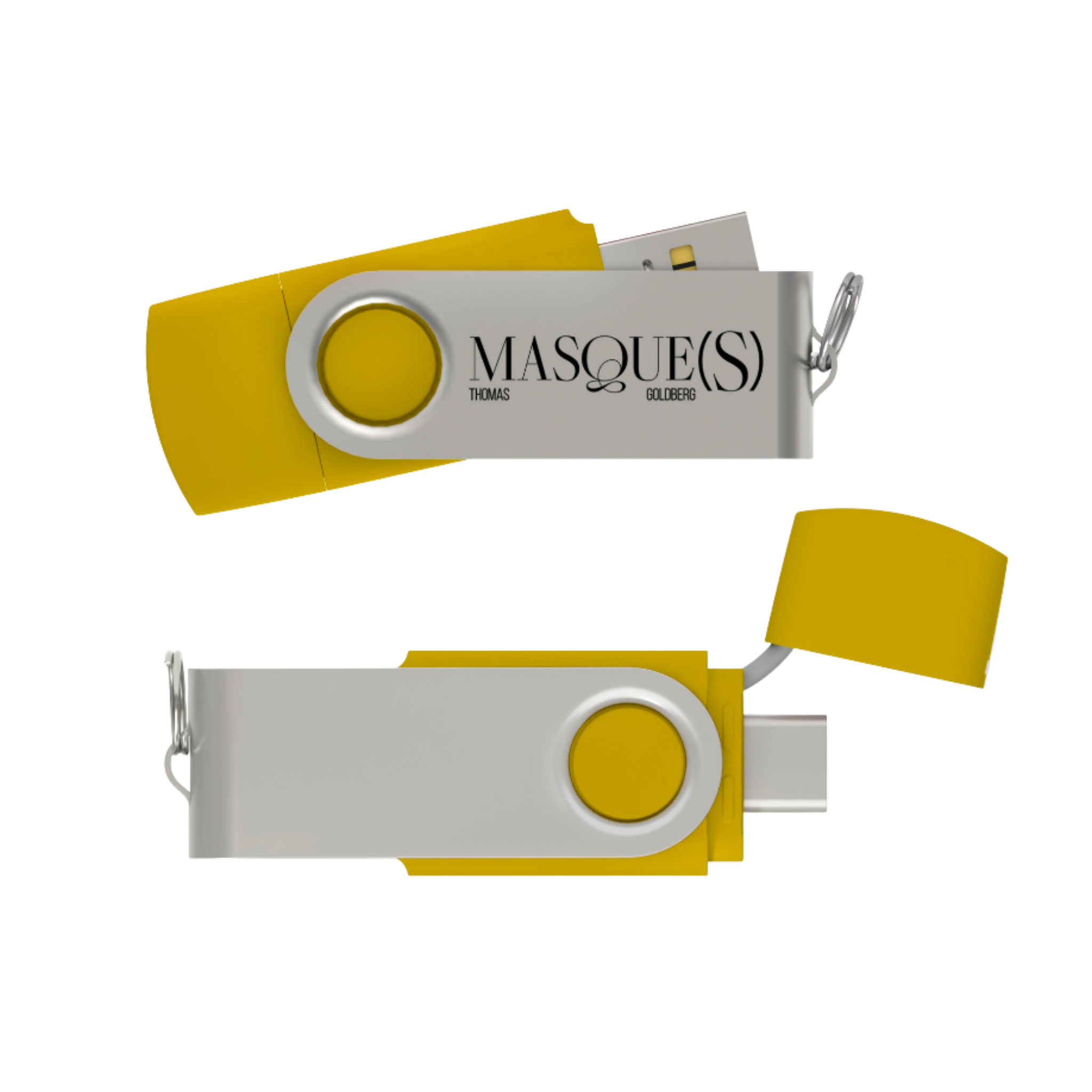 USB C MASQUE(S) - Édition joyeuse + 1 son exclusif + 1 podcast - Version Jaune